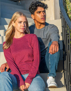 Unisex Sueded Long Sleeve Crew T, Next Level Apparel 6411 // NX6411