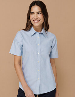 Ladies&acute; Classic Short Sleeved Oxford Shirt, Henbury H516 // W516