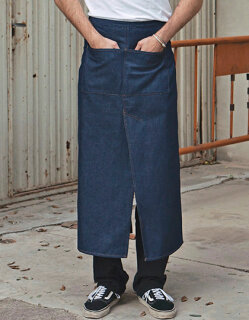Jeans Bistro Apron With Split, Link Kitchen Wear FS100100SPJNS // X992
